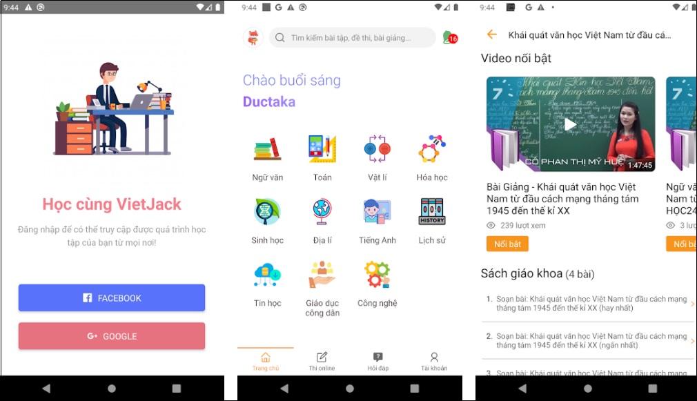 VietJack - học tốt, thi online, hỏi bài, khóa học (1 triệu lượt tải)