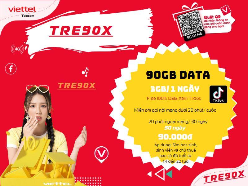 Gói TRE90X Viettel