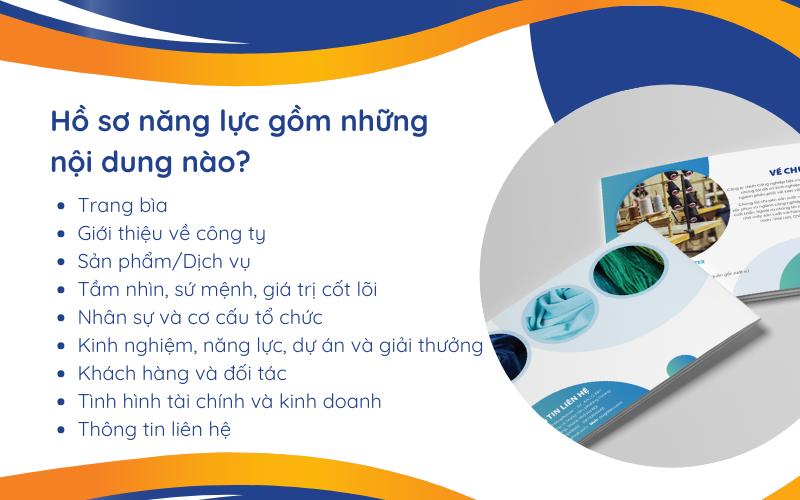 9 nội dung có trong hồ sơ năng lực công ty và mẫu profile