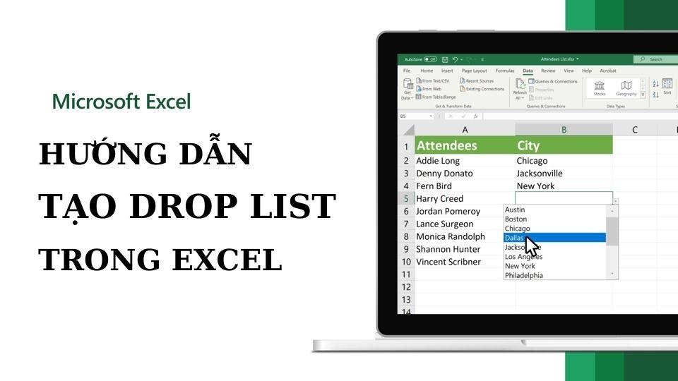 H ng d n t o drop list trong excel 100 th nh c ng