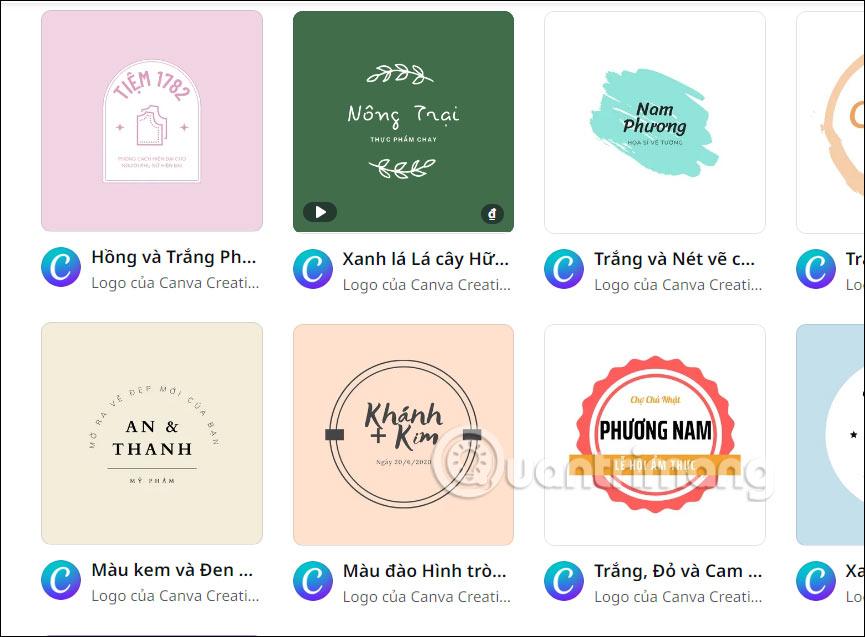 Tùy chỉnh mẫu trên Canva