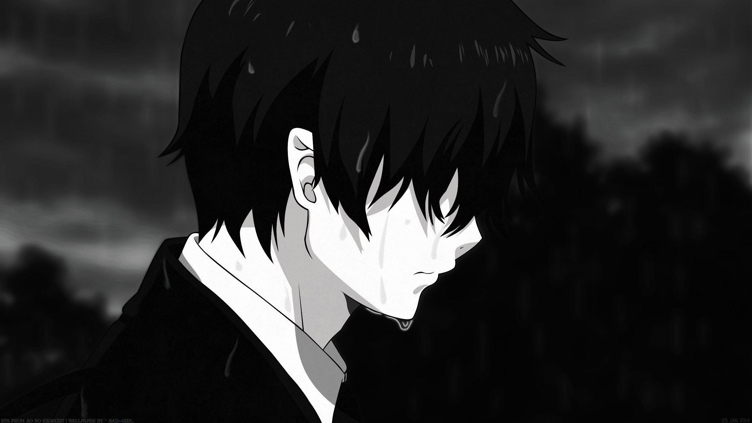 Hình nền Anime Sad Boy 2560x1440