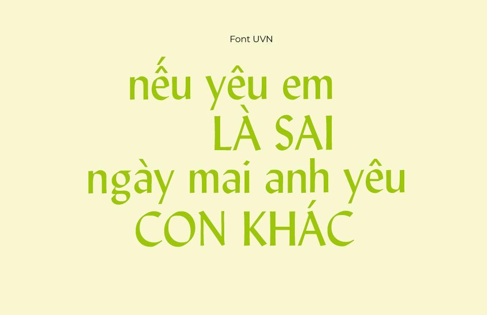 Font Việt Hóa UVN La Xanh