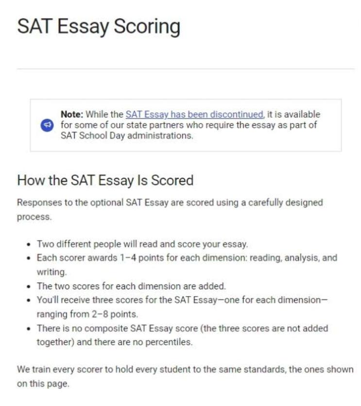 SAT Essay Scoring