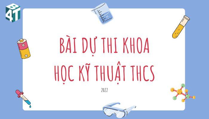 100 đề tài dự thi khoa học kỹ thuật THCS