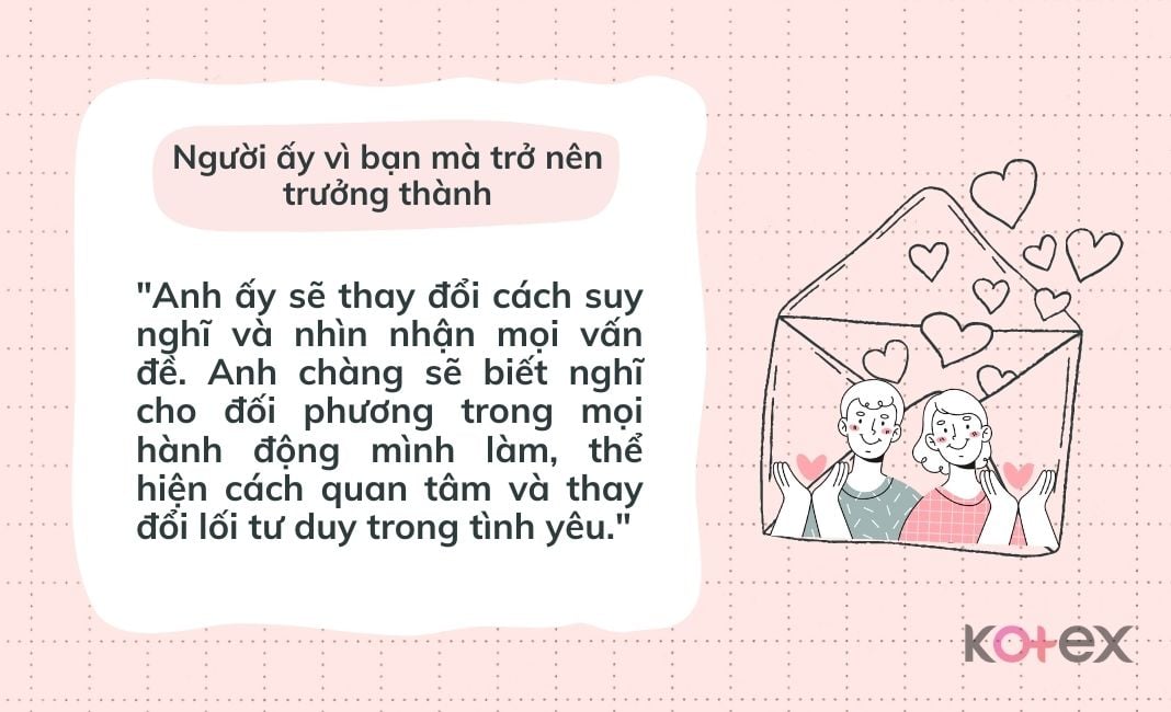 Người ấy vì bạn mà trở nên trưởng thành