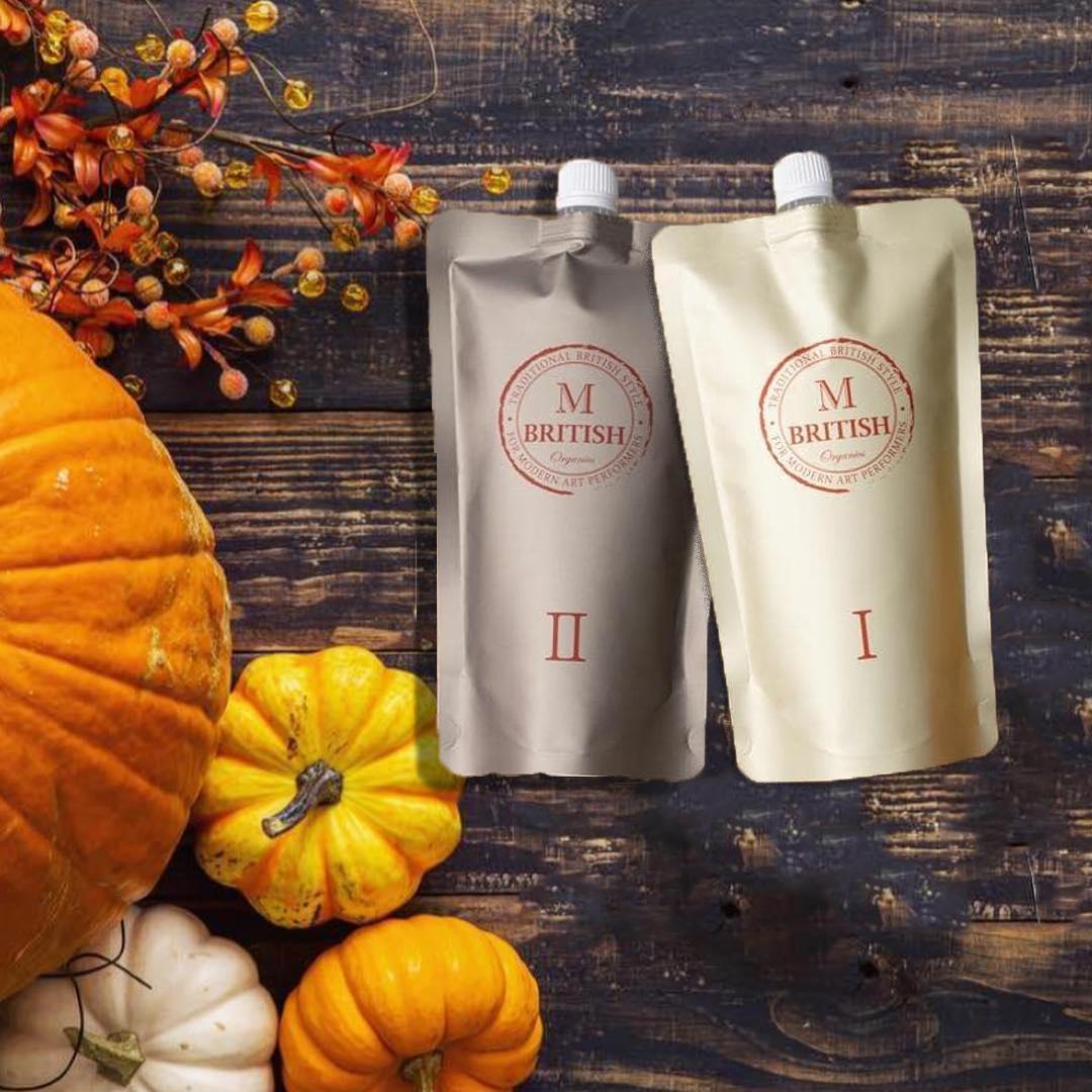 Thuốc uốn tóc Organic BRITISH M Pumpkin Enzyme Perm - xu hướng mới của các salon Việt -